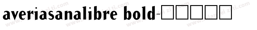 averiasanalibre bold字体转换